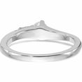 thumbnail image 5 of 14K White Gold Diamond Round Semi-Mount By-Pass Engagement Ring (Size 7) Made In India -Jewelry By Sweet Pea, 5 of 10