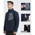 thumbnail image 3 of Men's Down Jacket Packable Water Resistant 5 Pockets Puffer Jacket Lightweight, 3 of 5