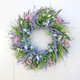 thumbnail image 2 of Corona de primavera con flores silvestres, ideal para decorar el hogar y el patio., 2 of 7