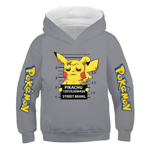 Sudaderas con capucha de Pokémon Pikachu para niños y niñas, abrigos finos de Pikachu, figura de Anime de dibujos animados, primavera y otoño