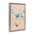 thumbnail image 3 of Stupell Industries Cluster of Butterflies over Pink Gray Framed Floater Canvas Wall Art, design by Petal Prints Design, 3 of 9