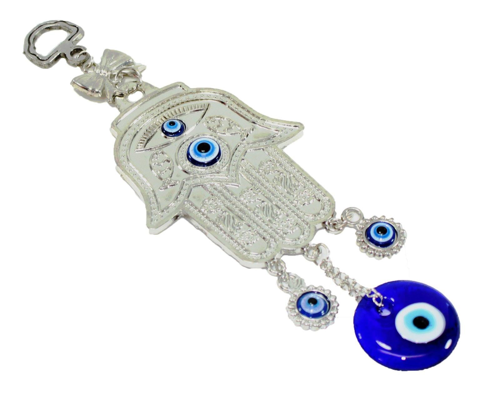 Turkish Blue Glass Evil Eye Lucky Wall Office Decoration Magnetic Metallic 