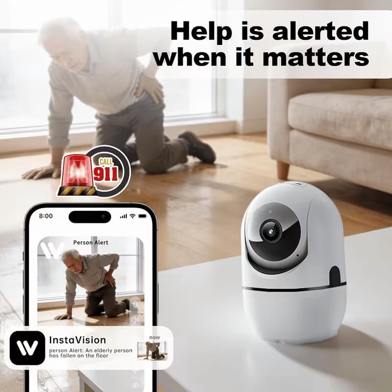GBIUT 2K 360° Pan/Tilt Wi-Fi Indoor Camera photo 2