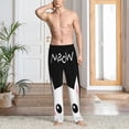 thumbnail image 2 of Fuzoiu Cat Meow Print Men's Pajama Pants,Lounge Pants for Men,Lounge PJ Bottoms,Sleepwear Pants with Drawstring Pockets -X-Large, 2 of 6