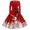 Red, variant on Christmas Dresses for Women Christmas Party Outfits for women's A Line Dress Long Sleeve Christmas Dress With Round Neck And Bow Elegant Waist Holiday Skirt Dress