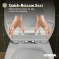 thumbnail image 2 of HOROW Round Two-Piece Toilet 1.28 GPF Single Flush Chair Height Toilet with Soft Close Seat & Installation Kit, 2 of 14