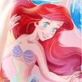 thumbnail image 4 of Disney Princess Girls Bomber Jacket Ariel Zip Up Varsity Lightweight Sweatshirts Gift Fall Spring Toddler Kids 2T, 4 of 7