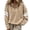 Khaki #68, variant on Womens Varsity Striped Sweatshirt Oversized Drop Shoulder pullover Crew Neck Long Sleeve Lightweight Tops Army Green S