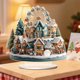 thumbnail image 4 of Acrylic Christmas Tree Ornament with Stand, Festive Holiday Tabletop Decor for Home Office, Merry Xmas Party Centerpiece Decoration, Reindeer and Gift Design, 4 of 5