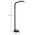 thumbnail image 3 of Lavish Home Natural Sunlight LED Floor Lamp with Bendable Neck 60 Inch (Black), 3 of 14