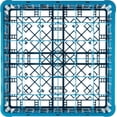 thumbnail image 2 of Carlisle FoodService Products Opticlean Divided Glass Rack with 36 (4.75 x 2.91 Inch) Compartments for Kitchen and Restaurant, Plastic, 19.88 x 19.88 x 5.50 Inches, Blue, 2 of 5