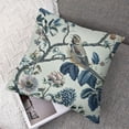 thumbnail image 7 of nygtbtfer Pillow Covers Set of 2, Bule Birds Flowers Decorations Throw Pillow Covers Blue and White Outdoor Decorative Linen Cushion Case for Couch Sofa Home White, 7 of 7