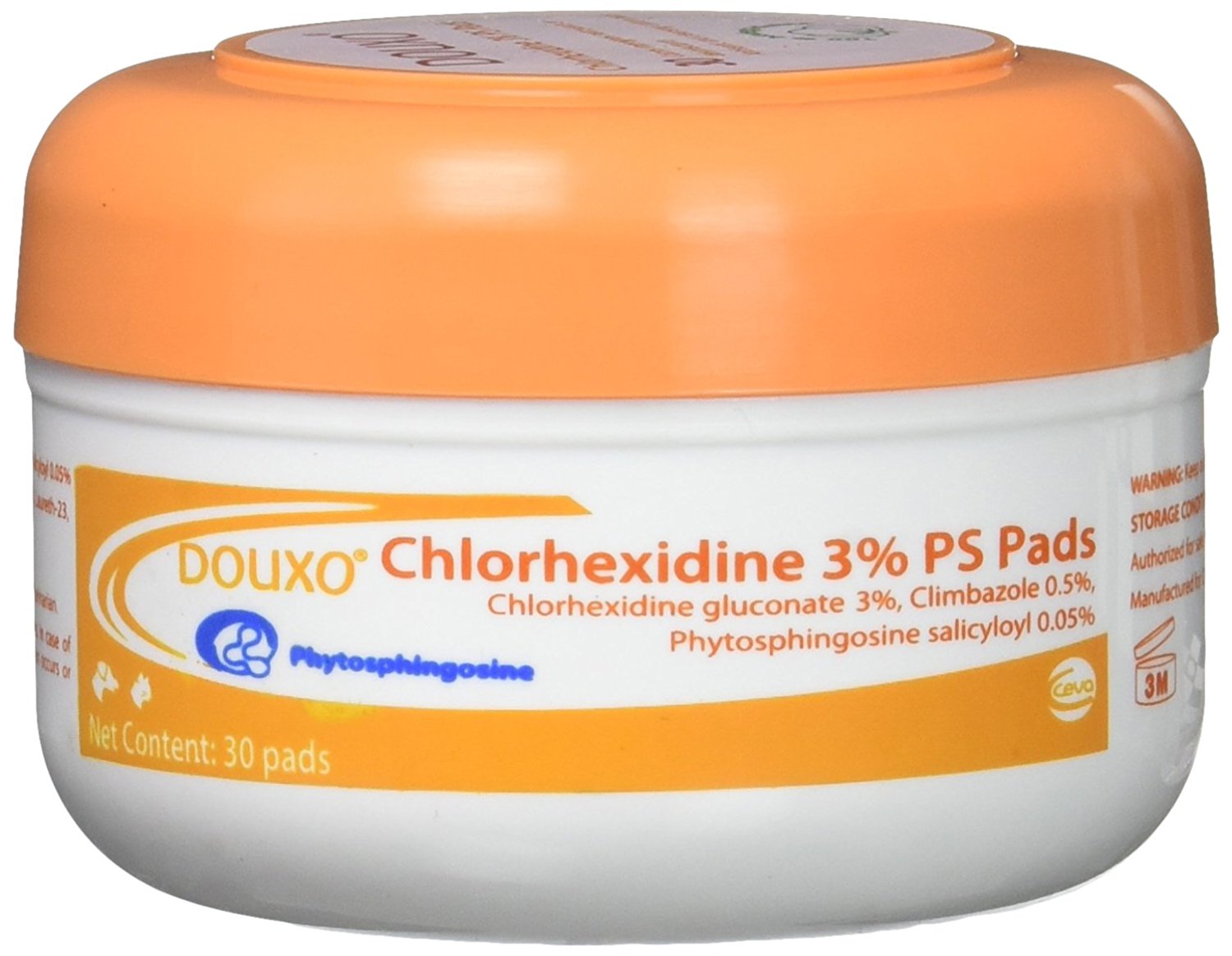 Sogeval Douxo 30 Count Chlorhexidine 3Percent PS Pads