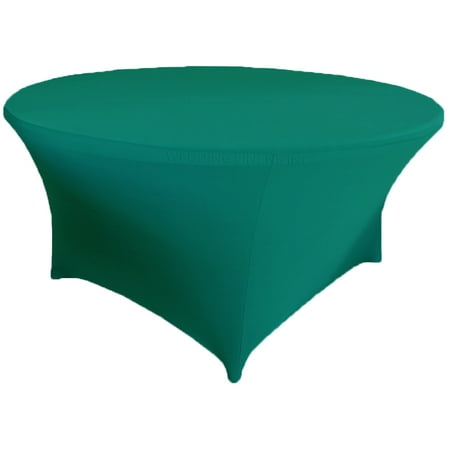 

Wedding Linens Inc. (200 GSM) Premium 6 FT (72 ) Round Spandex Stretch Fitted Table Cover Tablecloths - Oasis