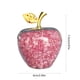 thumbnail image 2 of Manzana de cristal de Navidad, rosa, Manzanas de cristal de Navidad regalos románticos para ella decoración de manzanas ornamentales, 2 of 6