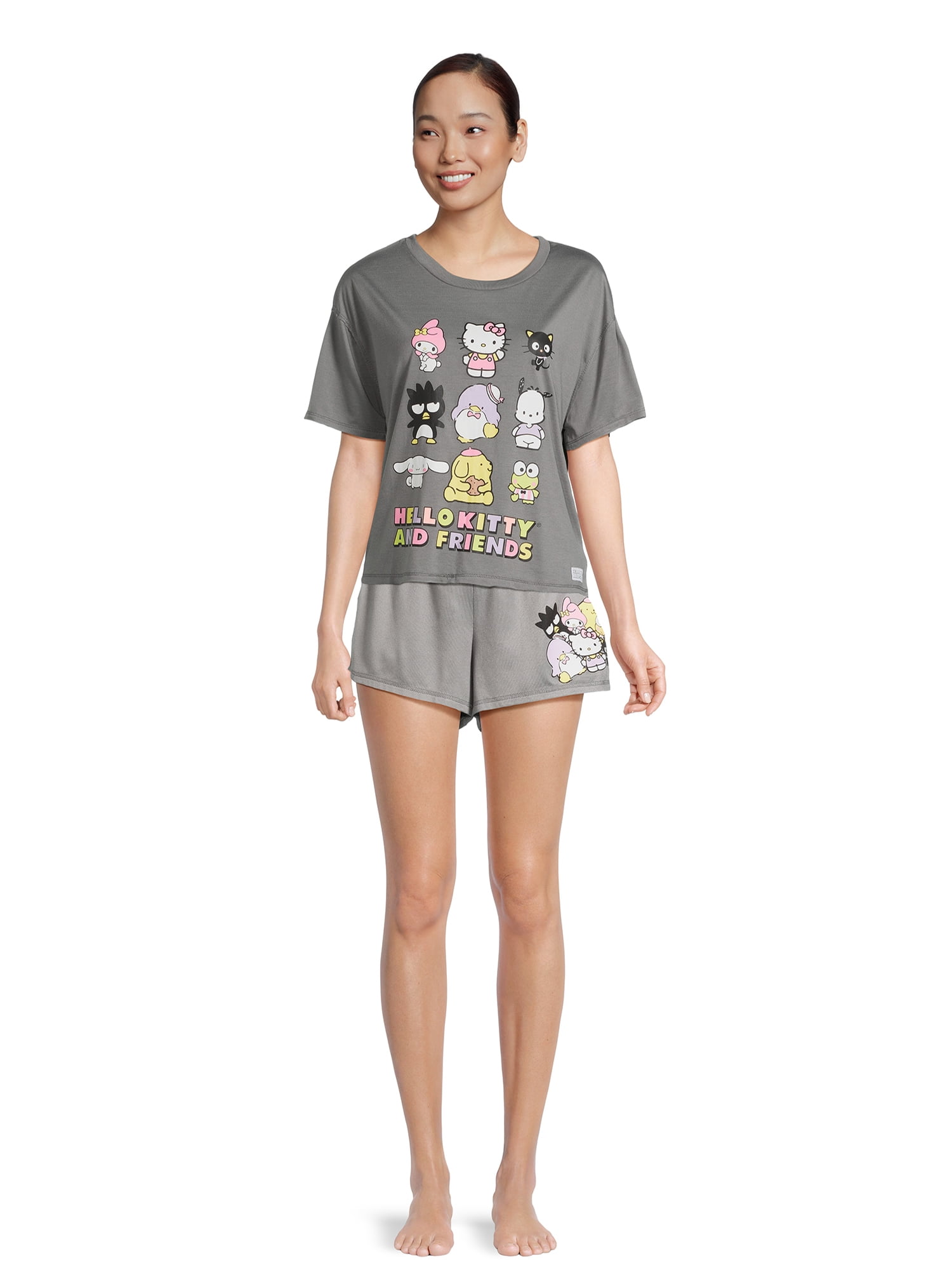 Hello Kitty Women’s Graphic Sleep Shorts, Sizes XS-3X