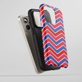 thumbnail image 5 of Chevron Pattern For All iPhone Series Protective Phone Case Geometric Red Blue White, 5 of 7