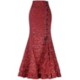 thumbnail image 1 of Falda Sexy de sirena Jacquard Medieval, vestido Retro Steampunk, falda gótica, vestido victoriano Ormromra HMFJ320-6, 1 of 1