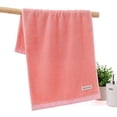 thumbnail image 1 of Nvzi 1 toalla de baño de algodón puro, toalla de mano de algodón suave para el hogar, súper suave, altamente absorbente para ducha, piscina, toalla de mano de 13,39 x 29,53 pulgadas (rosa), 1 of 5