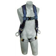 3M DBI-SALA ExoFit 1108606 Vest Style Harness, Front, Back and Side D-Rings, Loops For Belt, Quick-Connect Buckles, Extra Large, Blue/Gray