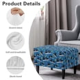 thumbnail image 6 of Xixirimido Black Cat Piano Music Notes Pattern Ottoman Cover Rectangle Footrest Ottoman Slipcovers Footstool Cover Form Fit Stretch Ottomans Protective Cover for Living Room, Large, 6 of 7