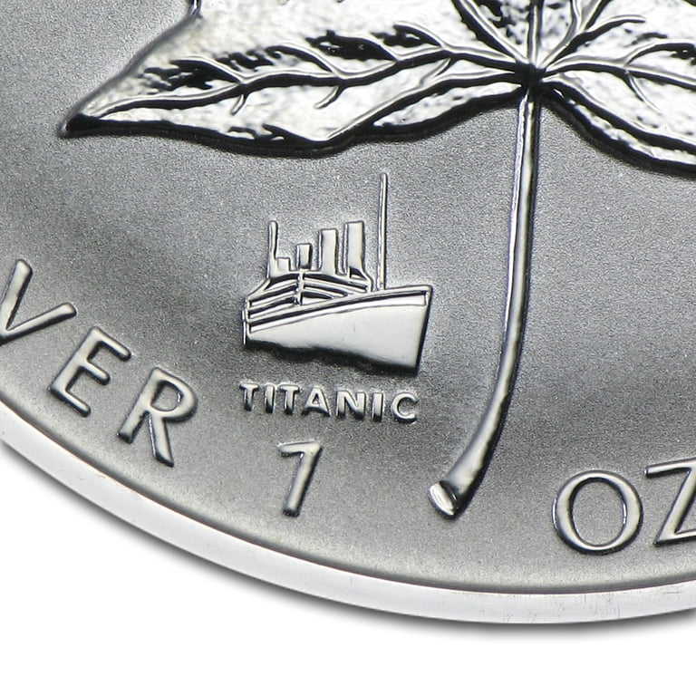 1998 Canada 1 oz Silver Maple Leaf Titanic Privy - Walmart.com