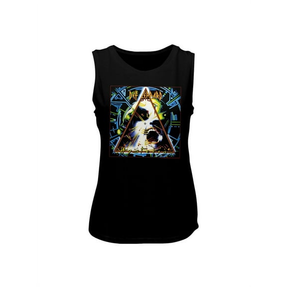 Def Leppard 1977 English Rock Heavy Metal Band Hysteria Ladies Muscle Tank Top