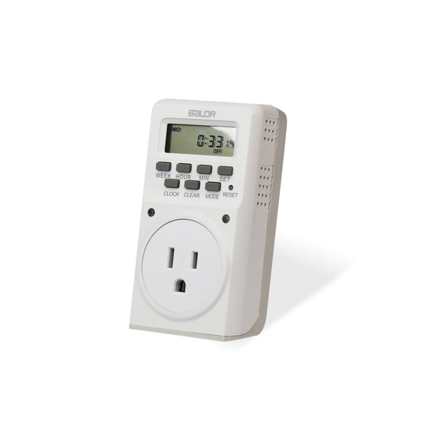 Programmable Timer Switch, Outlet Timer, Digital Countdown Plugin Timer Outlet, Weekly