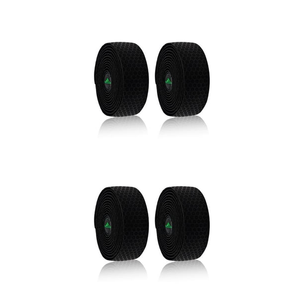 2 unids caja cintas de manillar de bicicleta Toystoory EVA PU silicona Negro 2piezas