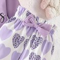 thumbnail image 5 of Toddler Baby Girl Fall Winter Outfits Long Sleeve Cute The Princess Has Arrived Print Romper Heart Print Long Pants with Headband 3-Piece Outfit Baby Girl Gift Set 0 3 6 9 12 18 Months, 5 of 5