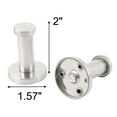 thumbnail image 2 of Unique Bargains 8pcs Stainless Steel Round Wall Mount Shower Robe Polishing Towel Coat Hooks, 2 of 5
