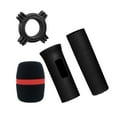 thumbnail image 4 of Funda de protección para micrófono de mano inalámbrico, cubierta para mango de micrófono, accesorios de tamaño Universal que evitan colisiones para es Negro, 4 of 8