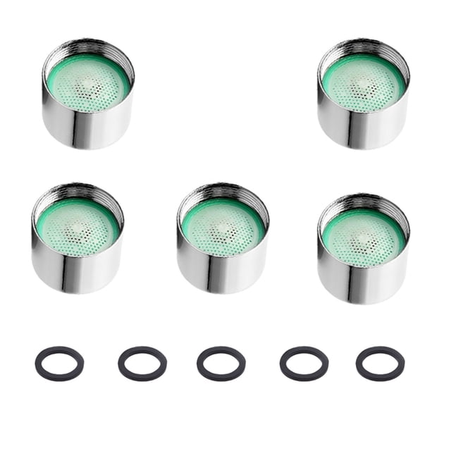 5 Pcs Sink Faucet Aerator,Net Mouth, Bubbler, Faucet Filter Mouth, Faucet Accessories, 4-6-8l Constant Flow Water-saving Device Faucet Aerators ,Easy to Install