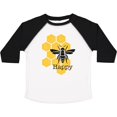 thumbnail image 3 of Inktastic Honeycomb Bee Happy Boys or Girls Toddler T-Shirt, 3 of 5