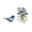 D, variant on IAJFHAFS Fingertip Glass Bird Bouquet Figurine Mini Vase Desktop Handicraft Ornament for Home Table Accent