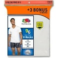 thumbnail image 3 of Fruit of the Loom Men's V-Neck Undershirts, 6+3 Bonus Pack, 3 of 3