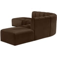 thumbnail image 6 of Meridian Furniture Arc Brown Velvet Modular Sectional, 6 of 12