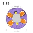 thumbnail image 6 of Balery Yellow Lemon And Orange Shower Caps, Double Layer Waterproof Shower Cap, Double Layers Reusable Shower Cap With Soft Comfortable For Long Thick Hair Soft Bath Shower Hair Caps, 6 of 9