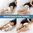 thumbnail image 4 of Memory Foam Knee Pillow Orthopaedic Leg Pillow Sleeping Orthopedic Sciatica Back Hip Joint for Pain Relief Thigh Leg Pad, 4 of 7