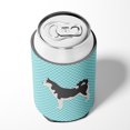 thumbnail image 4 of Carolines Treasures BB3780CC Siberian Husky Checkerboard Blue Can or Bottle Hugger, 4 of 5