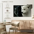 thumbnail image 5 of Elephant Stock Tale Of Two Wolves Wall Art - Horizontal Canvas Wall Art - Living Room Wall Decor - Animal Canvas - Black And Gray Decor - 12" x 8", 5 of 8