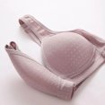 thumbnail image 6 of GEWSEY Seamless Daisy Bras for Women Front Closure High Support Everyday Bras Full Coverage Cozy Wireless T Shirt Bras (Black, 30B-30C), 6 of 9