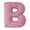 B, variant on Letter Plush Pillow,15 Inch Letter Hugging Throw Pillows,Decorative Initial Letter Shaped Throw Pillows for Bed Couch,Letter Pillows English Alphabet A to Z for Sofa Bedroom Living Room Decor,Pink(E)