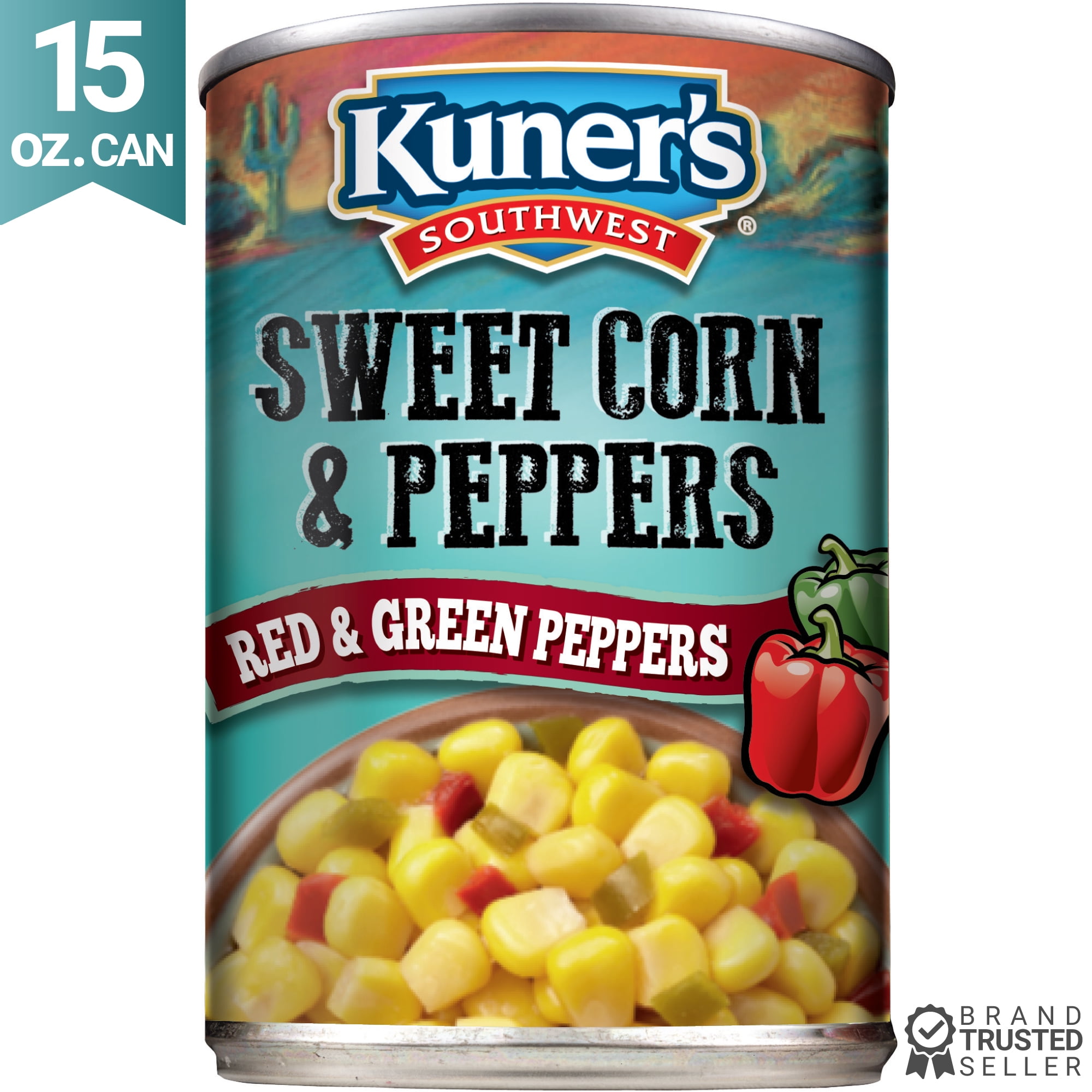 Kuner's Corn N Peppers, 15 OZ (Pack of 12)