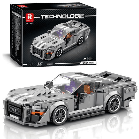 GT500 Car Building Set, Super Cars MOC Building Block Toys Compatible with Lego, Sports Car Speed Engineering Toy Idea Gift for Boys Kids 8  (476Pcs)