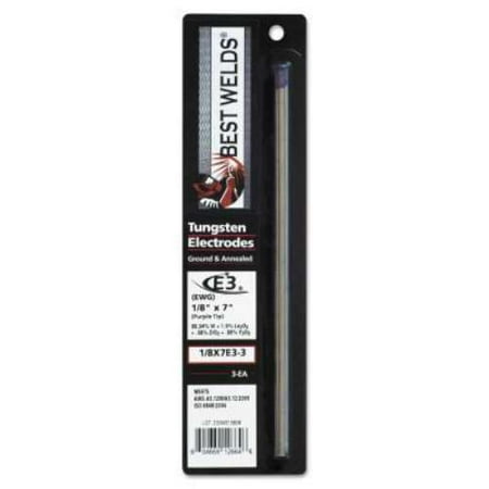 

ORS Nasco Tungsten Electrode E3 7 in Size 1/8 3/PK - 1 PK (900-18-7E3-3)