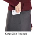 thumbnail image 4 of Women's Modest Skirted Capris Running Workout Mid Length Skort Pocket Active Sport Leggings, 4 of 5