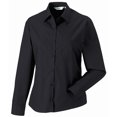 thumbnail image 2 of Jerzees - Camisa de trabajo de manga larga de algodón puro para mujer (Negro), 2 of 3