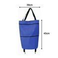 thumbnail image 4 of Sac de Chariot de Magasinage Portable avec Roues, Chariot Pliable, Sac à Provisions Roulant, 4 of 9