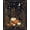 Black, Pattern 1, variant on Design&I 8'x10' Washable Area Rug Extra Large Skid-Resistant Low Profile Midnight Black Enchanted Autumn Nightscape Gothic Manor Amidst Festive Pumpkin for Living Room, Family